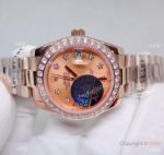 Swiss Quality Rolex Datejust Star Watch Citizen 8215 All Rose Gold 31 mm